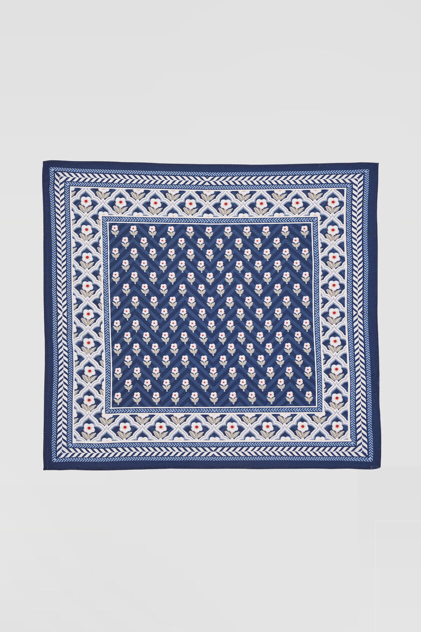 Ryaan Pocket Square - Navy, Navy, image 1