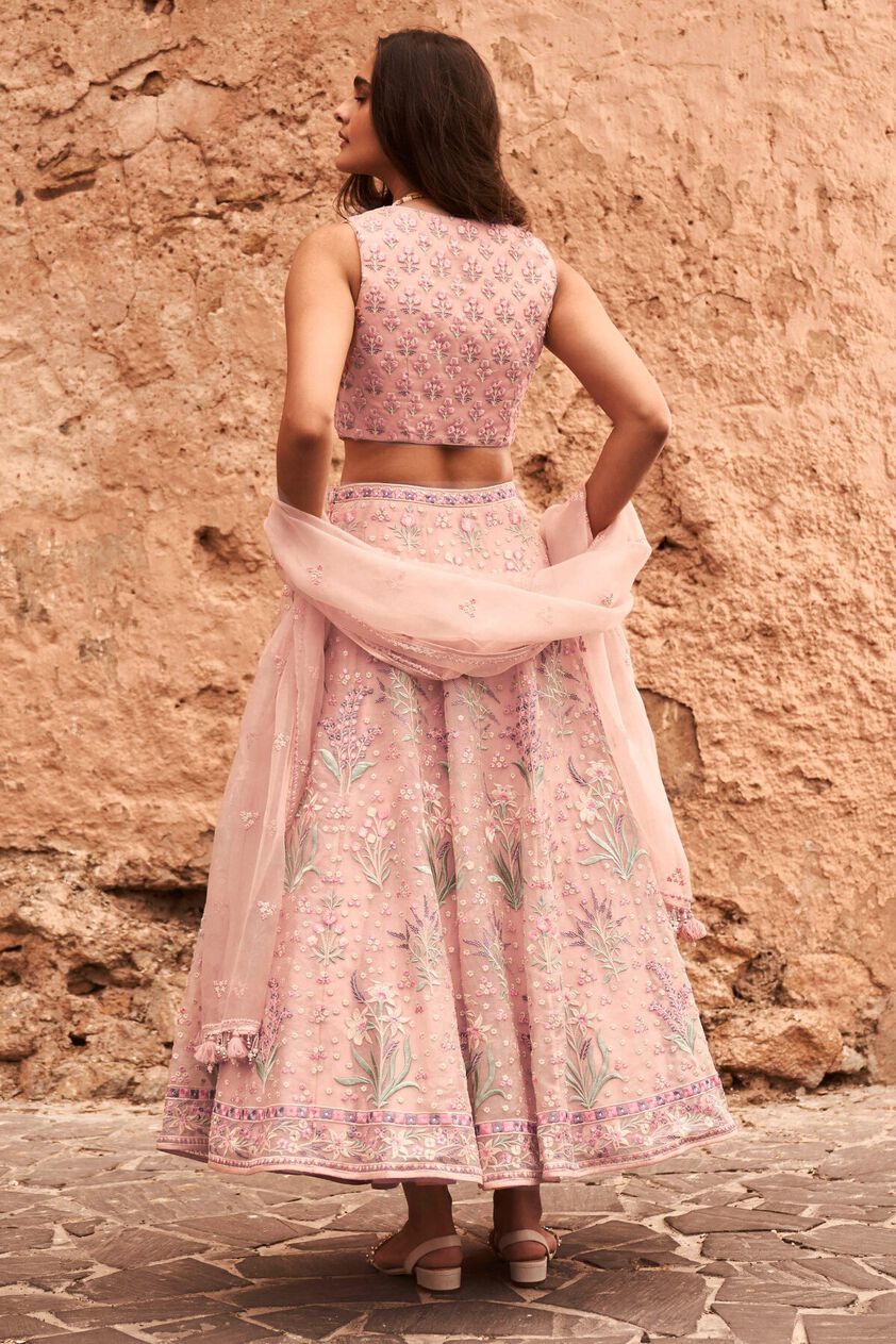 2 - Yaruhi Crop Top and Skirt Set - Pink, image 2