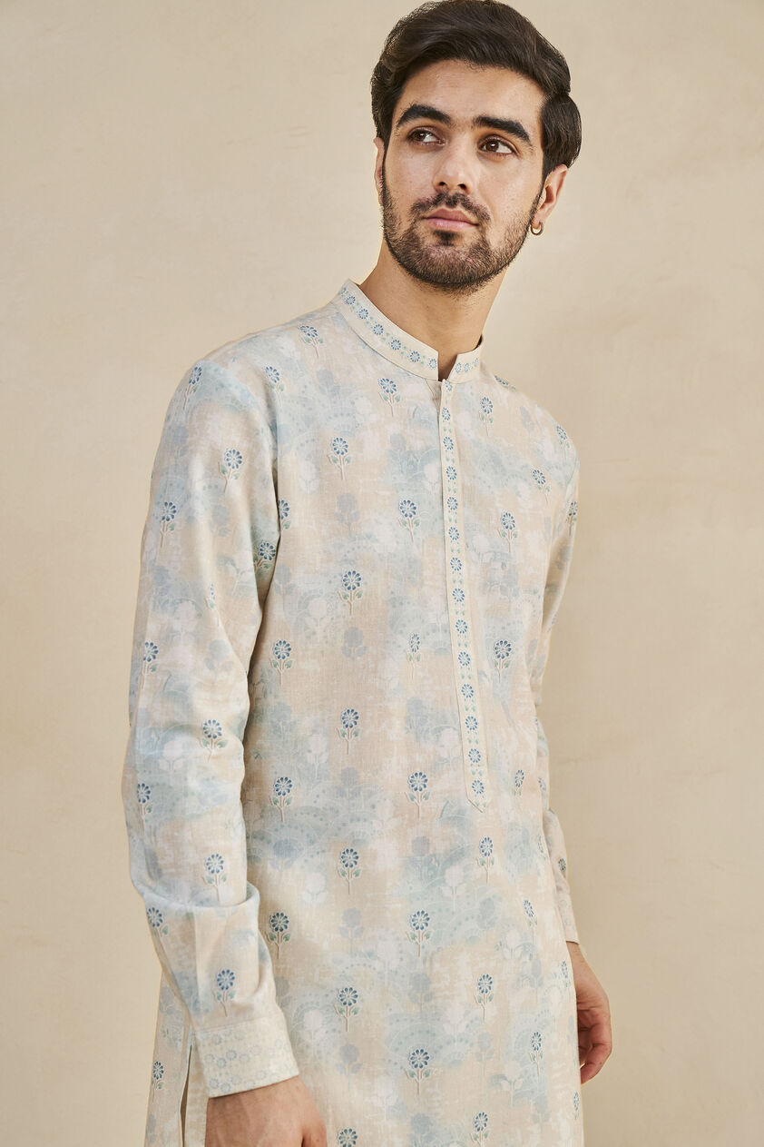 Reeham Kurta - Blue, Blue, image 4