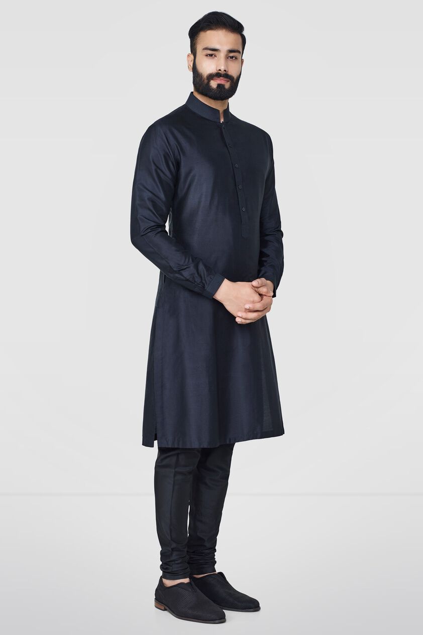 Premvat Kurta- Black, Black, image 2