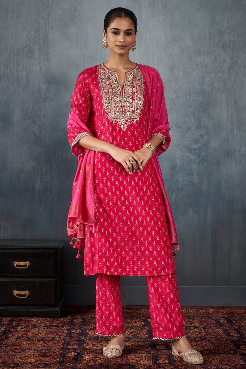 1 - Palika Kurta Set – Pink, image 1