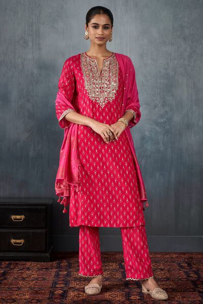 Palika Kurta Set - Pink