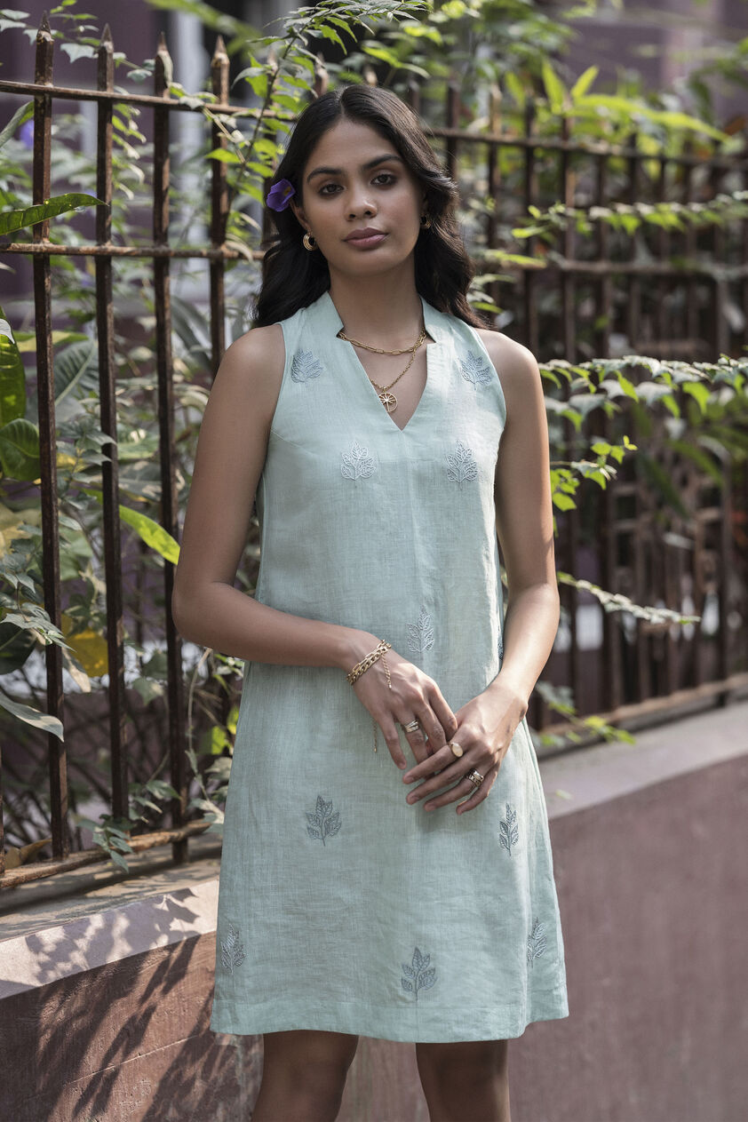 Frond Dress - Sea Green, Sea Green, image 1