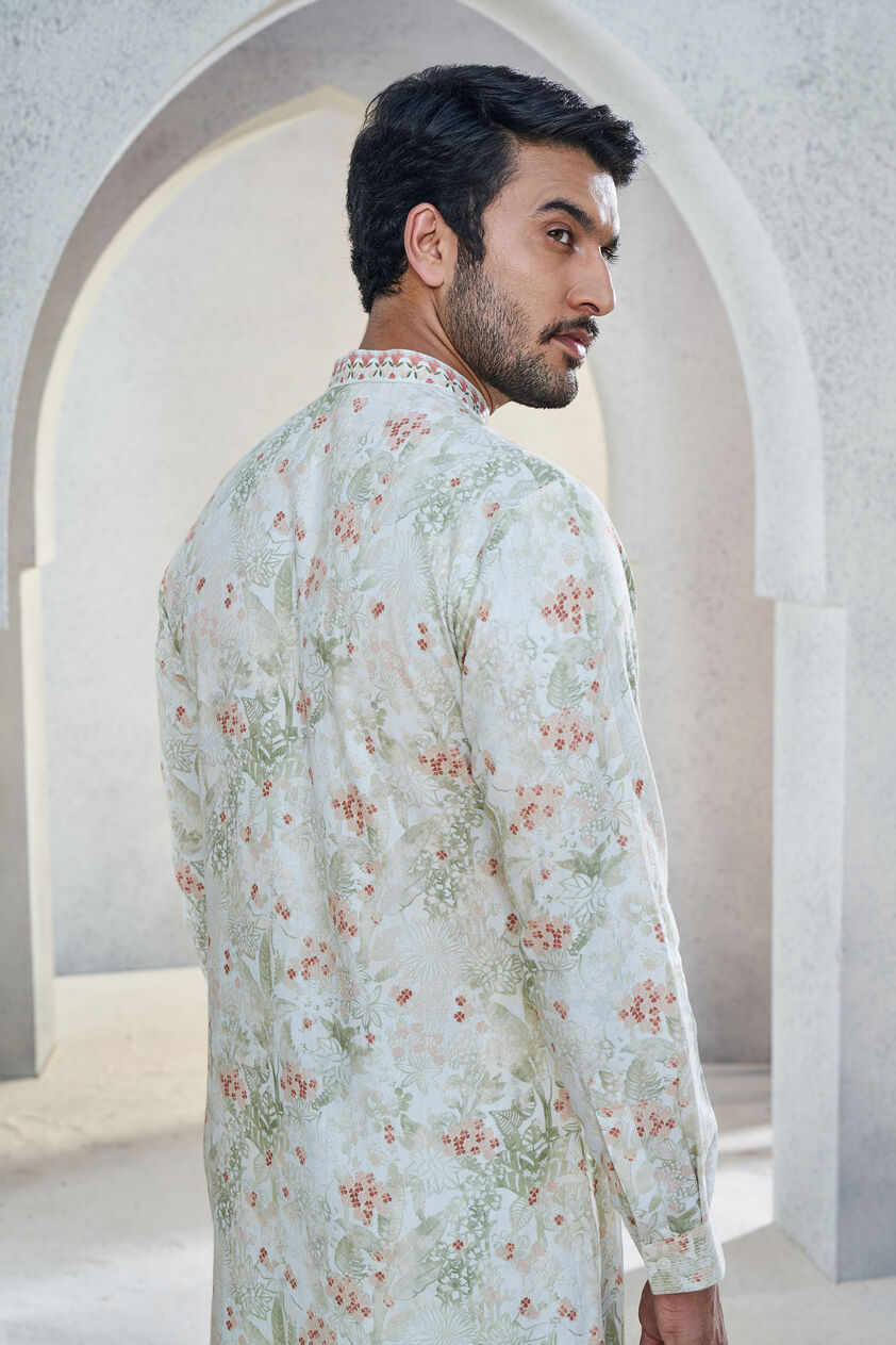Fariq Kurta - Ivory, Ivory, image 4