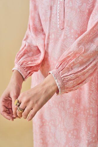 Tree Breeze Hand-block Printed Coord - Peach, Peach, image 8