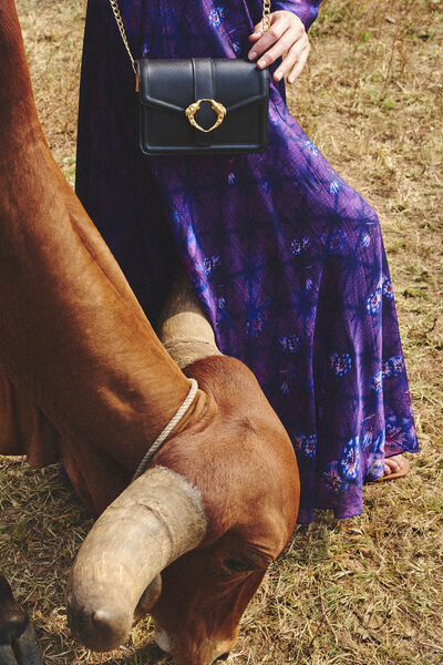 Birds Of A Feather Crossbody Bag - Nocturnal Black