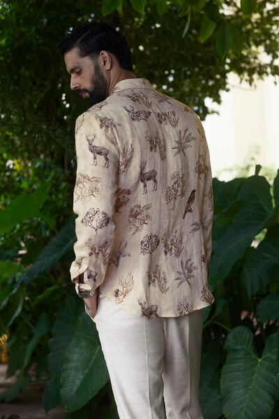 Parin Linen Shirt - Beige