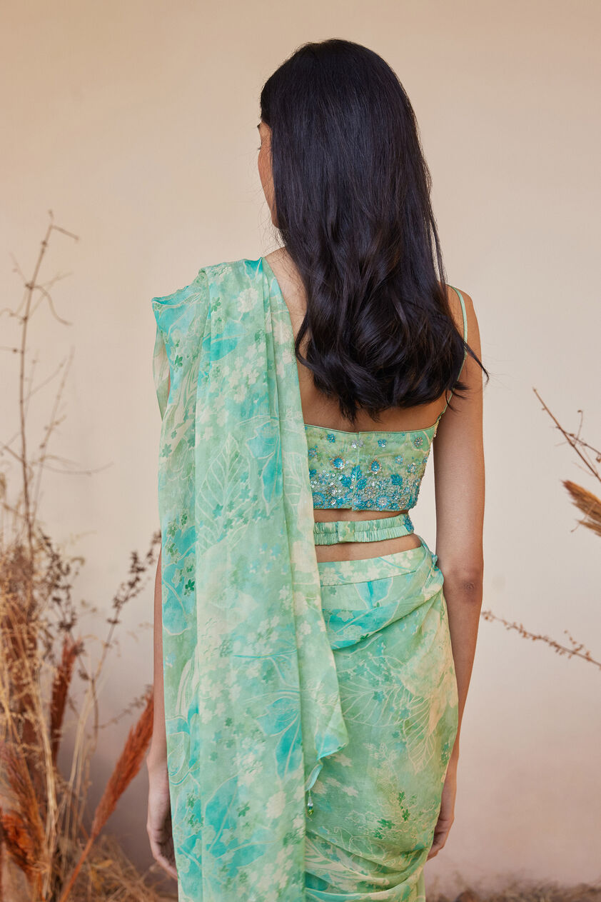 Aneeza Saree - Sage, Sage, image 6