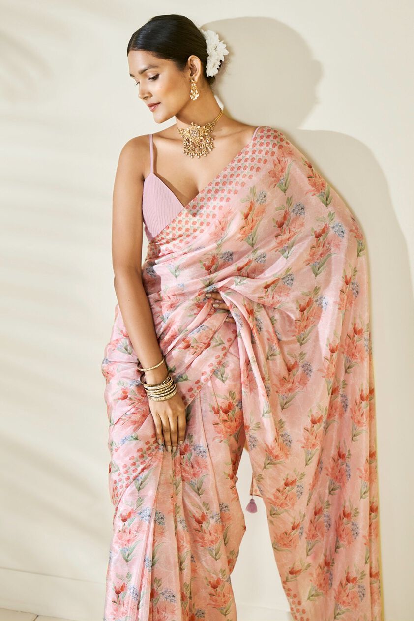 6 - Rimi Saree - Pink, image 6