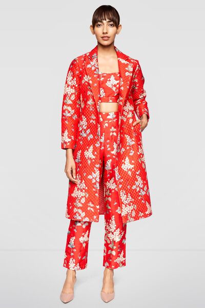 Lumi Jacket Co-ord Set - Red