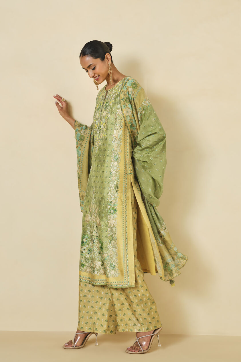 Delmar Printed Suit Set - Lime, Lime, image 3
