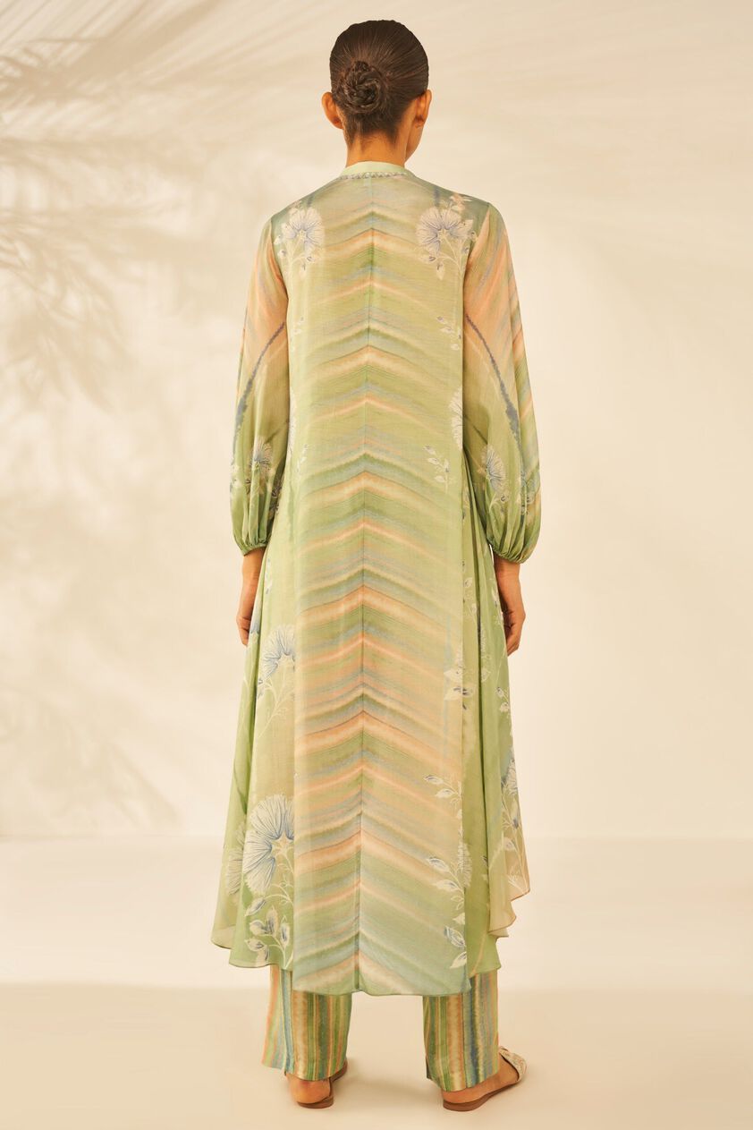 3 - Manvi Kurta Set - Sage, image 3