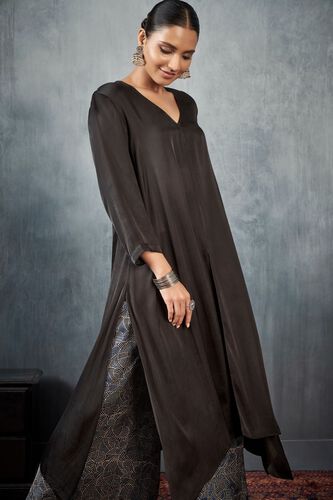 4 - Harika Kurta Set - Black , image 4