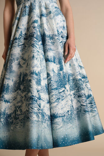 Shahma Sequin Silk Dress - Powder Blue, Blue, image 11