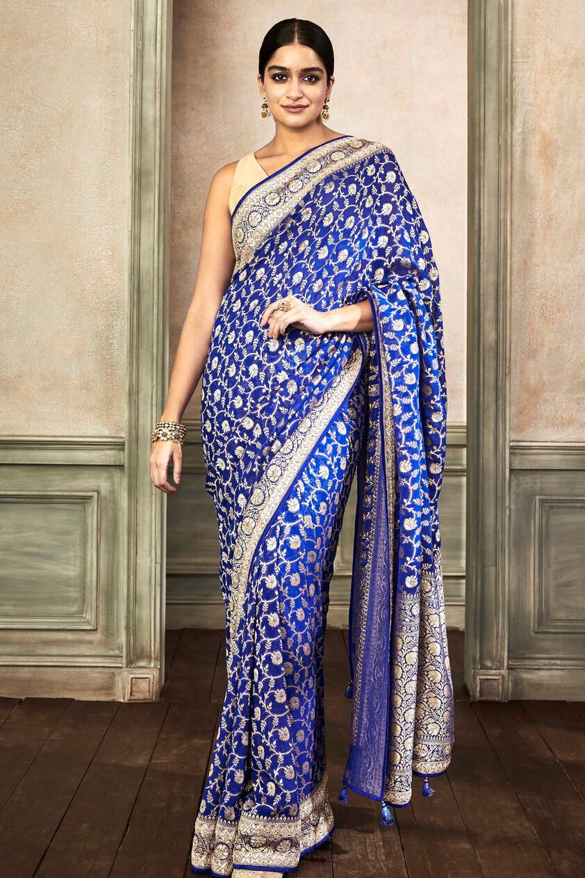 1 - Dalisha Saree Set – Blue, image 1