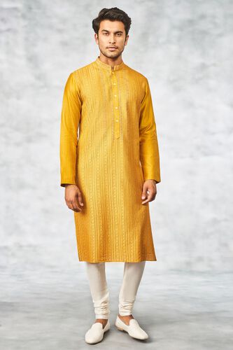 1 - Kairabh Kurta - Mustard , image 1