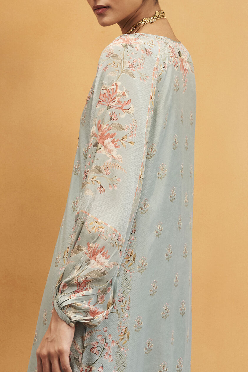 Amaltas Kaftan - Powder Blue, Powder Blue, image 4