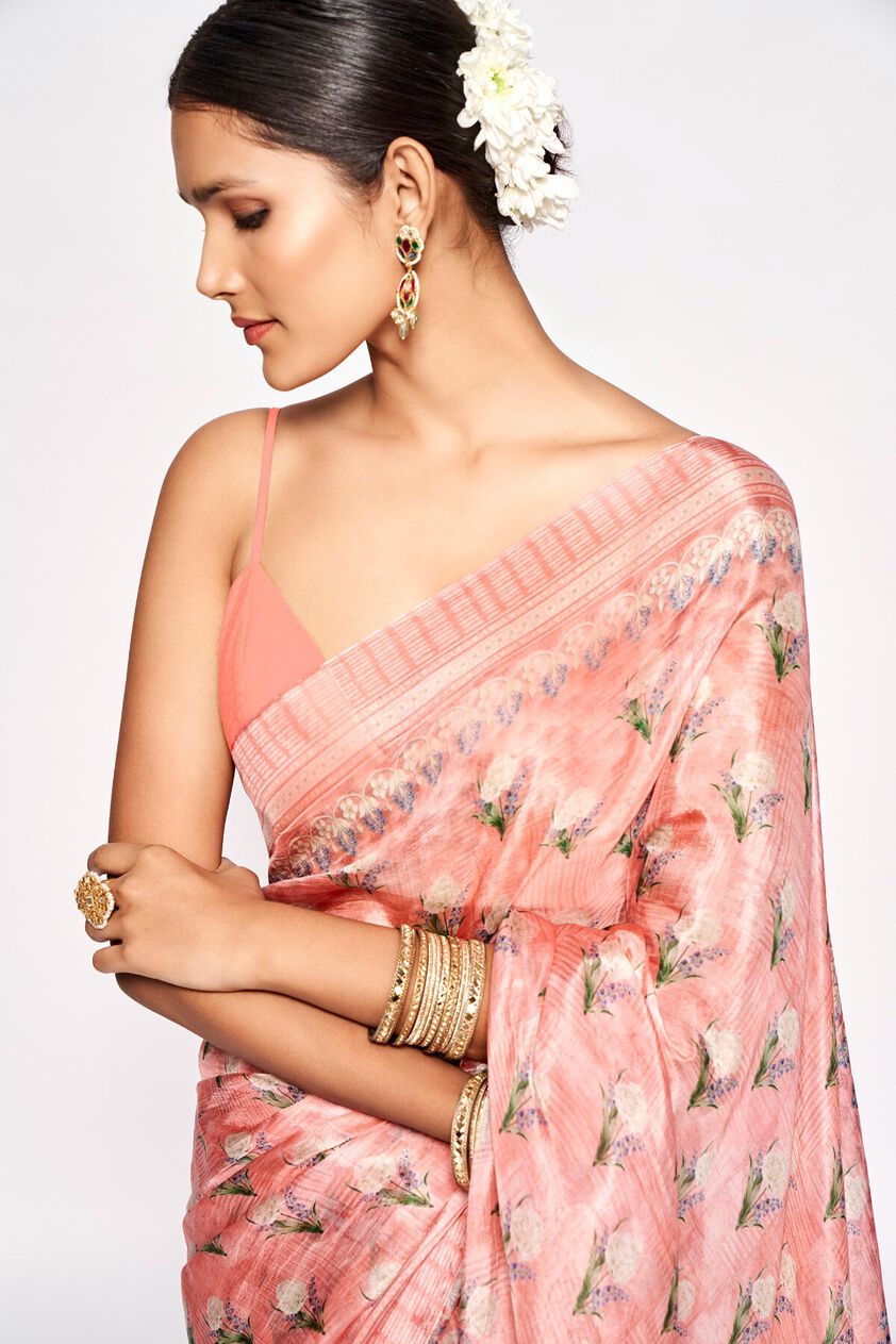 7 - Aazeen Saree – Peach, image 7