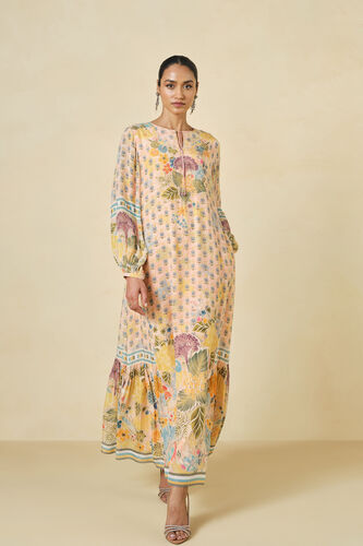 Morcan Printed Kaftan - Blush, Blush, image 1