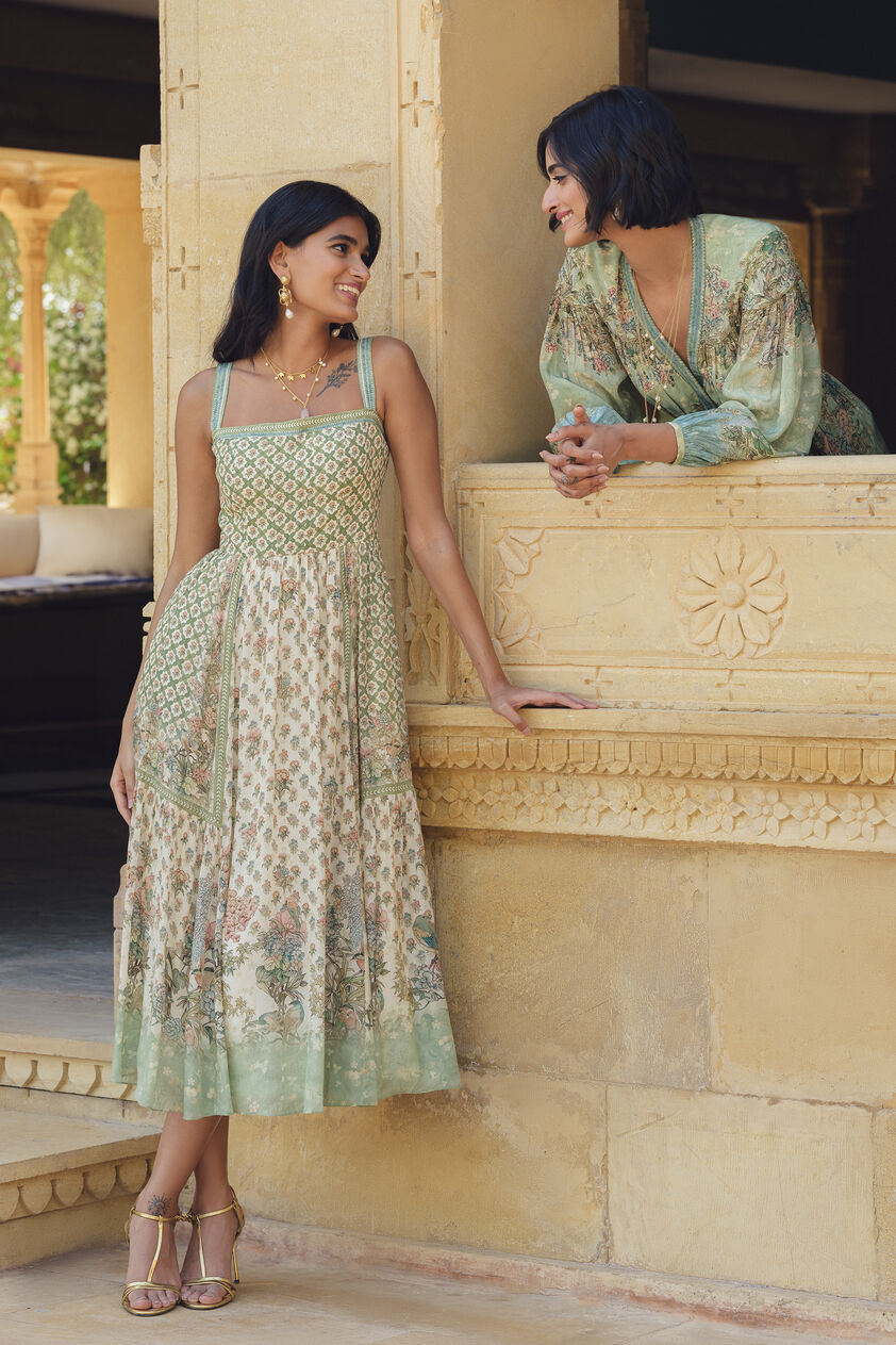 Loraina Dress - Sage, Sage, image 2