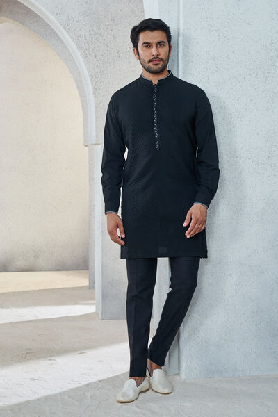 Afraz Kurta - Black