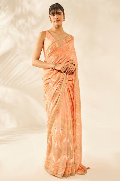 Maitri Saree - Peach