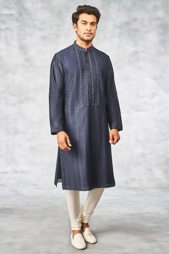 1 - Kaiser Kurta - Navy Blue, image 1