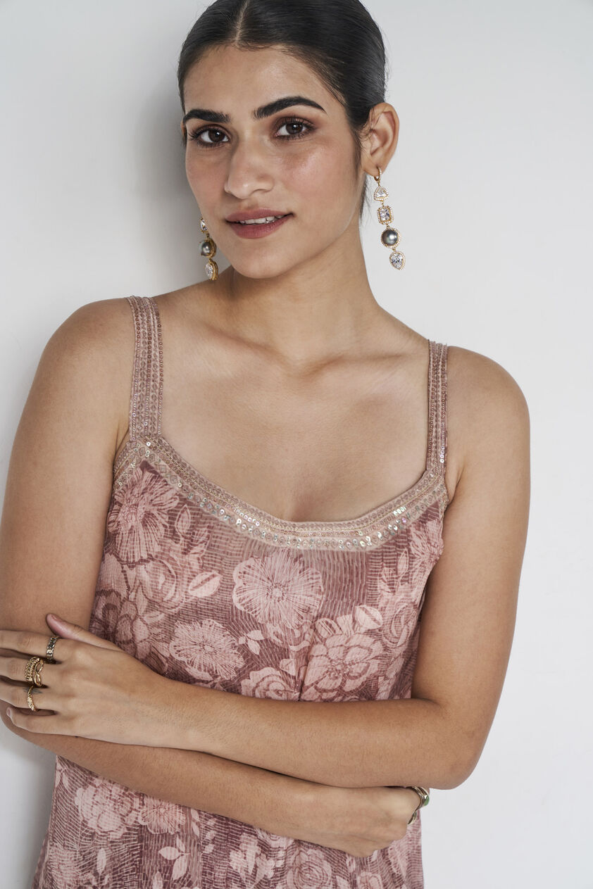 Eselyn Embroidered Overlayer Set - Hazelnut, Hazelnut, image 5