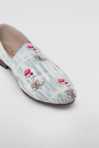 3 - Blue Floral Mojris, image 3