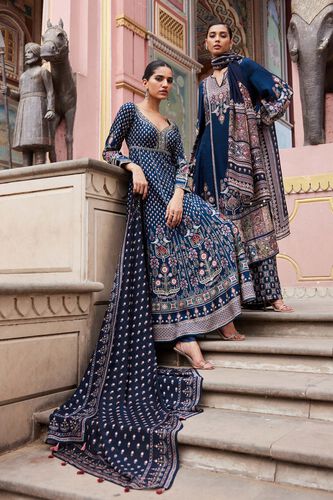 Naima Anarkali Set - Blue, Blue, image 5