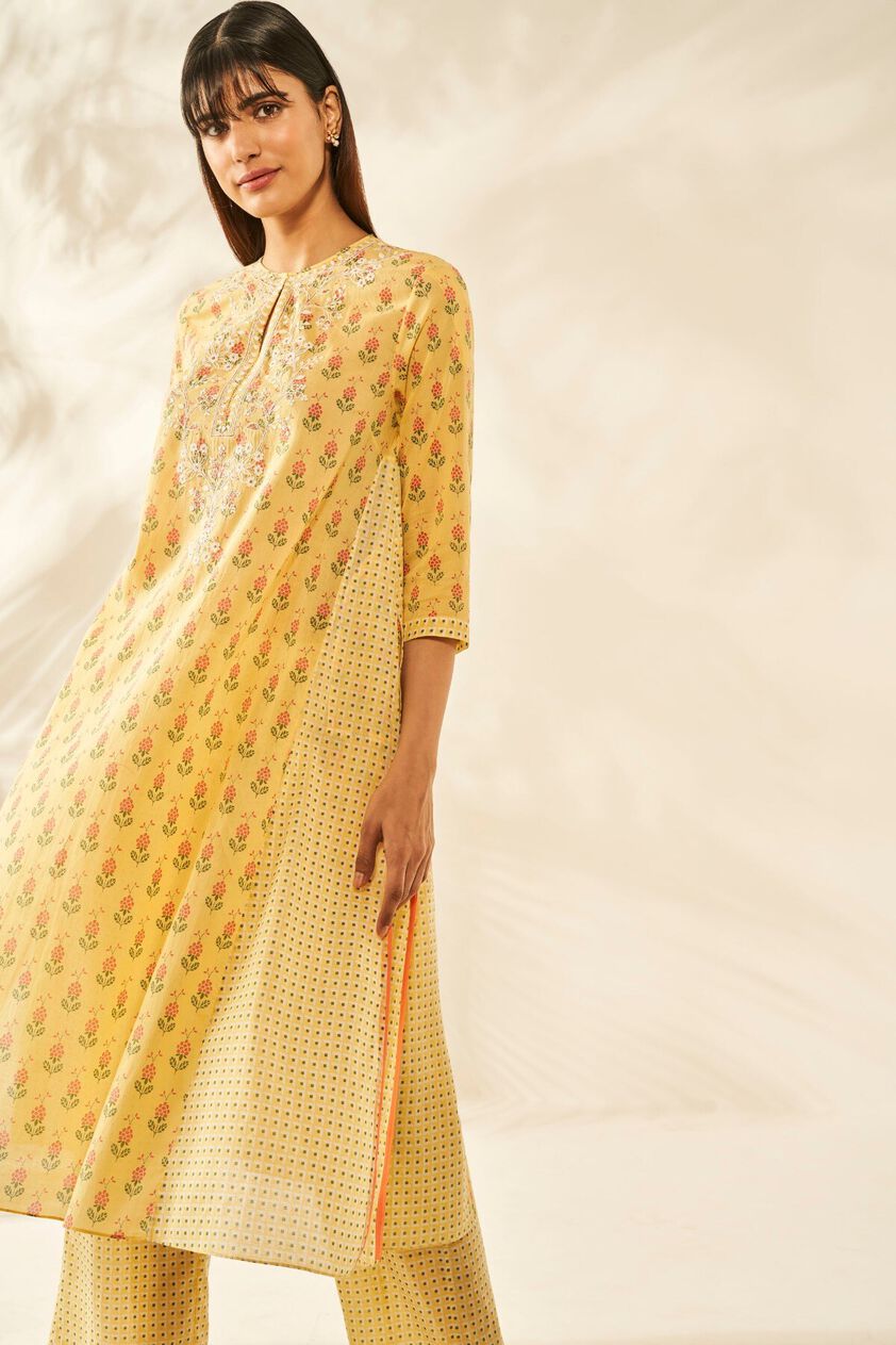 4 - Halia Kurta Set &ndash; Yellow, image 4