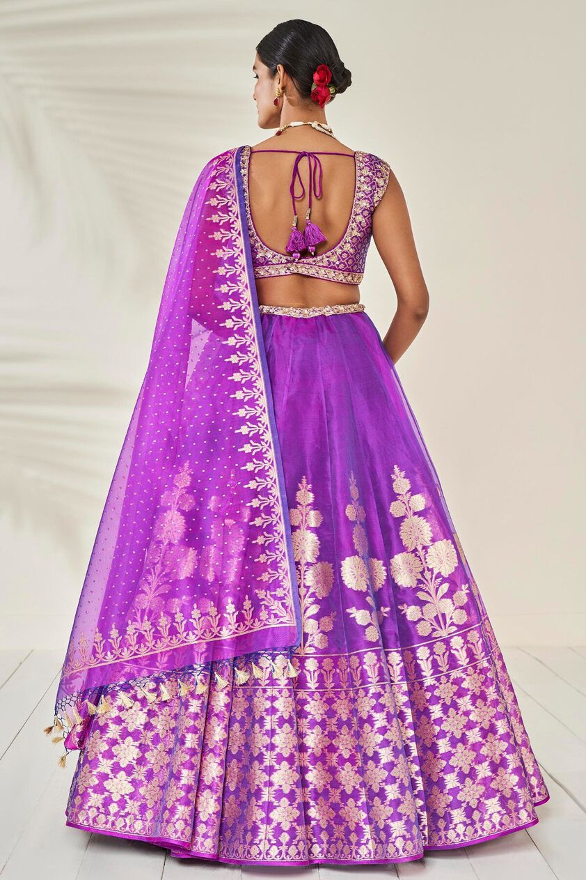 3 - Amari Lehenga Set - Purple, image 3