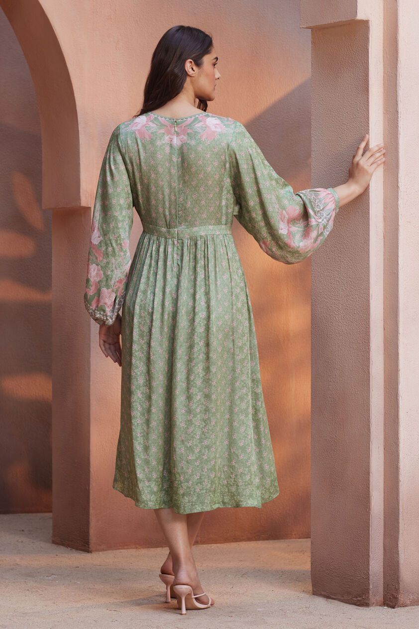 Floriana Tunic Dress - Sage, Sage, image 3