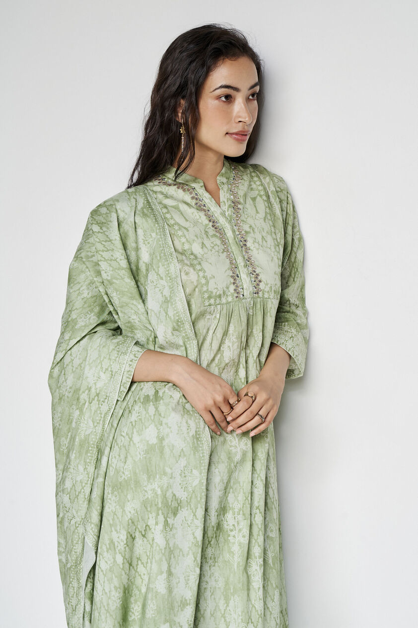 Enakshi Suit Set - Sage, Sage, image 6