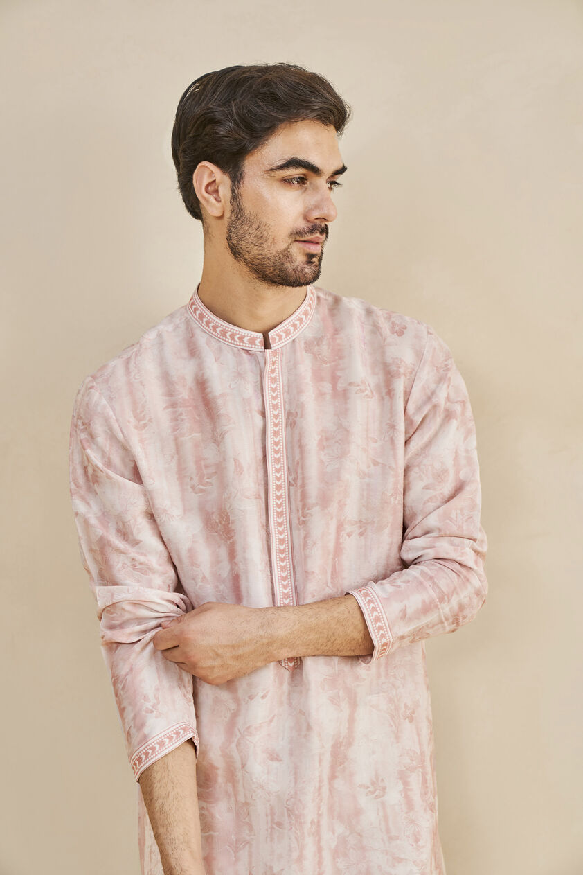 Mrig Kurta - Peach, Peach, image 4