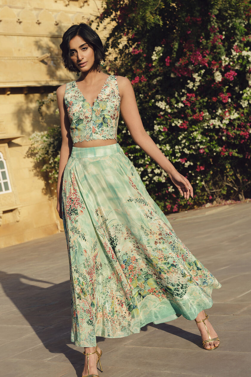 Pomona Skirt Set - Sage, Sage, image 1