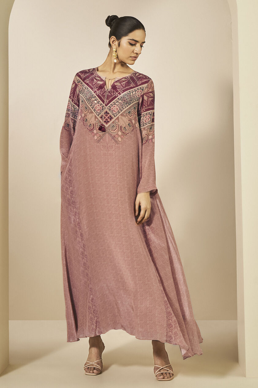 Solana Kaftan - Onion Pink, Onion Pink, image 1