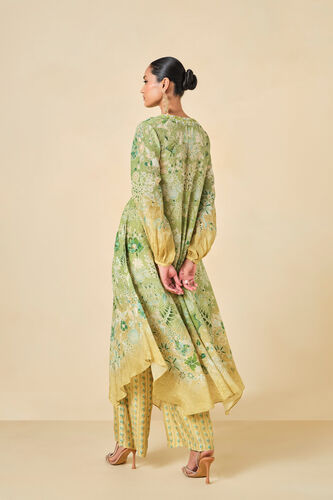 Natoya Printed Kurta Set - Lime, Lime, image 3