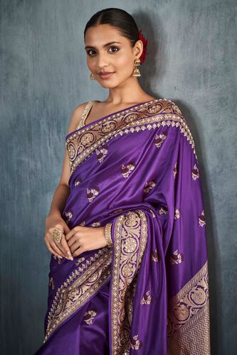 4 - Naitee Saree Set – Purple, image 4