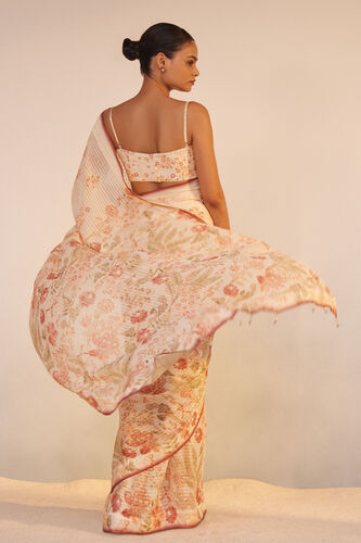 Kiana Saree Set - White, White, image 3