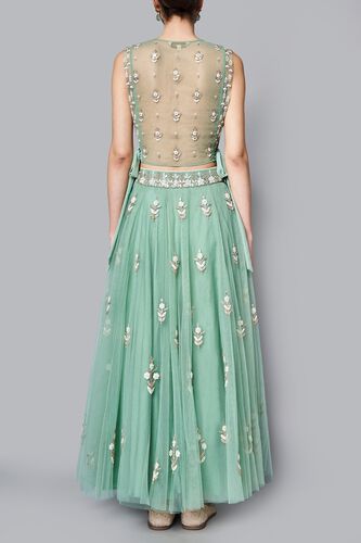 4 - Atreyi Crop Top and Skirt, image 4
