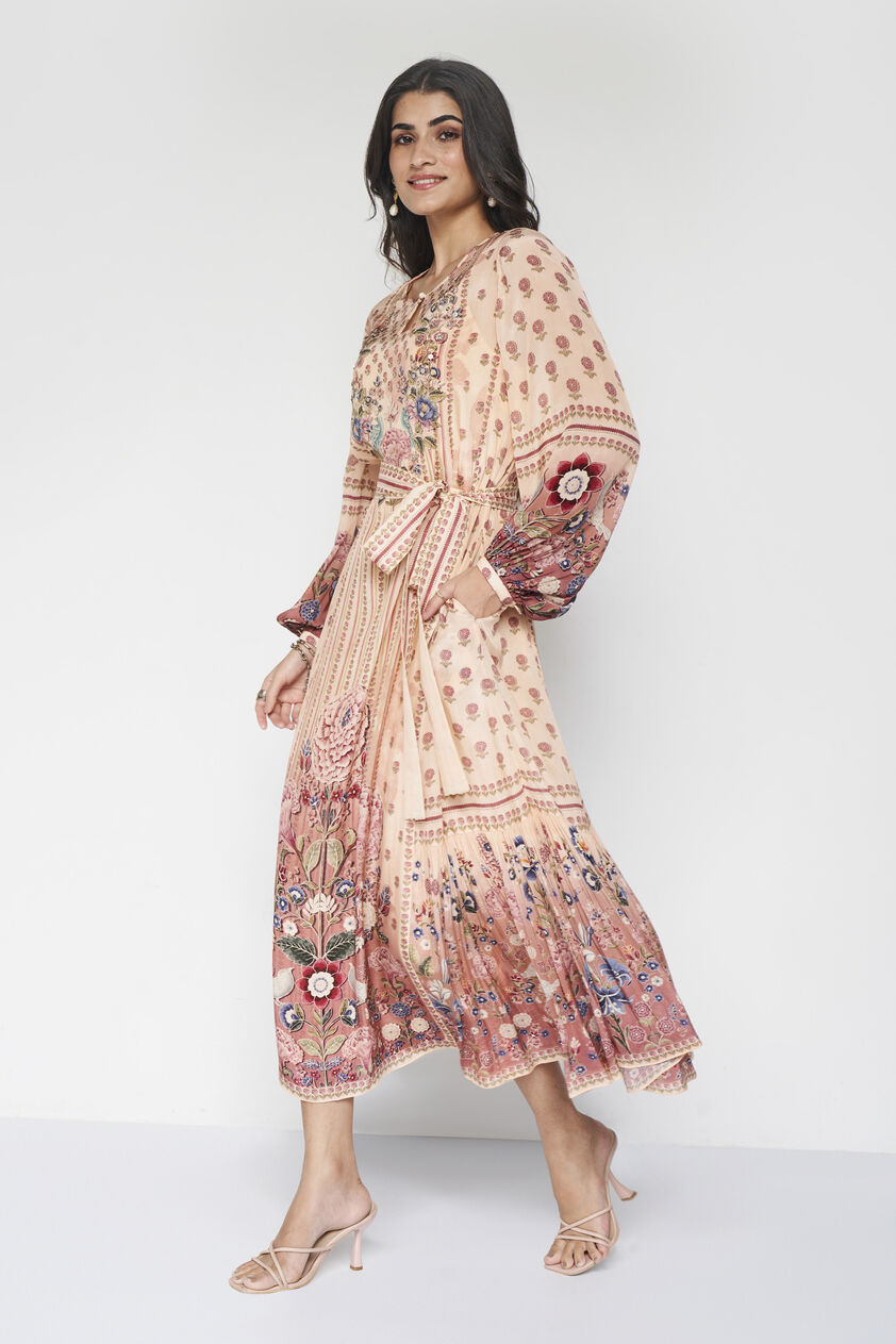 Isbah Tunic - Peach, Peach, image 3