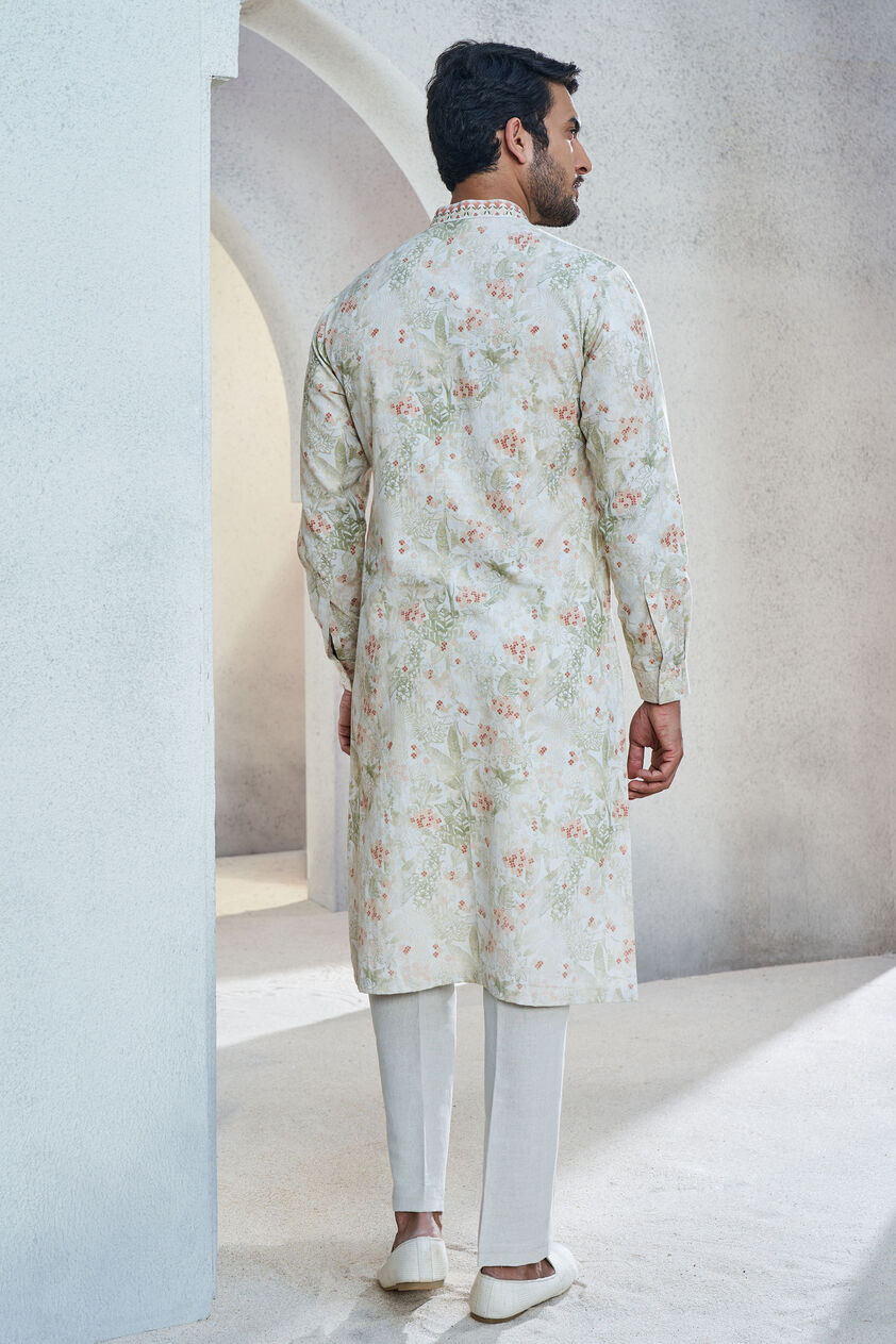 Fariq Kurta - Ivory, Ivory, image 3