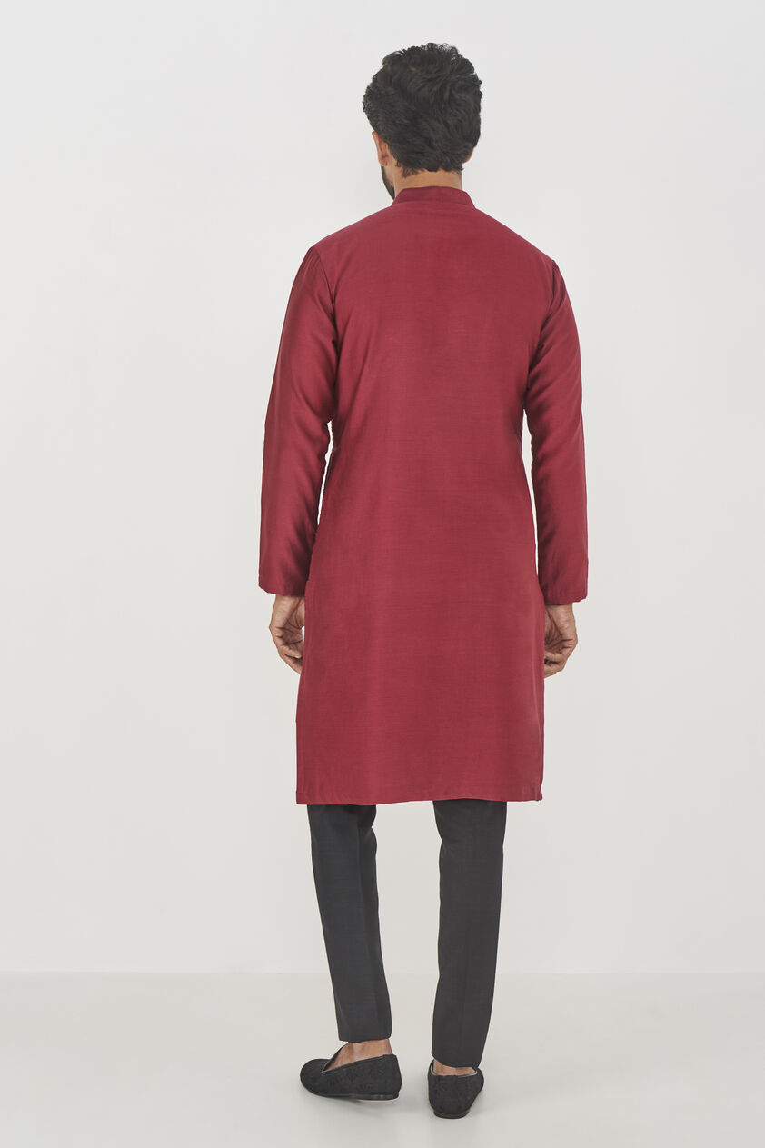 Gulzar Kurta- Maroon, Maroon, image 3