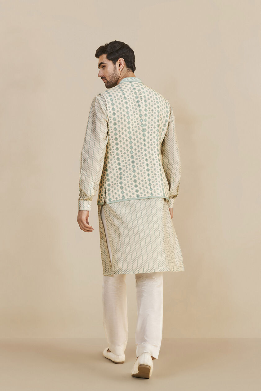Off White Silk Trousers, Off White, image 3