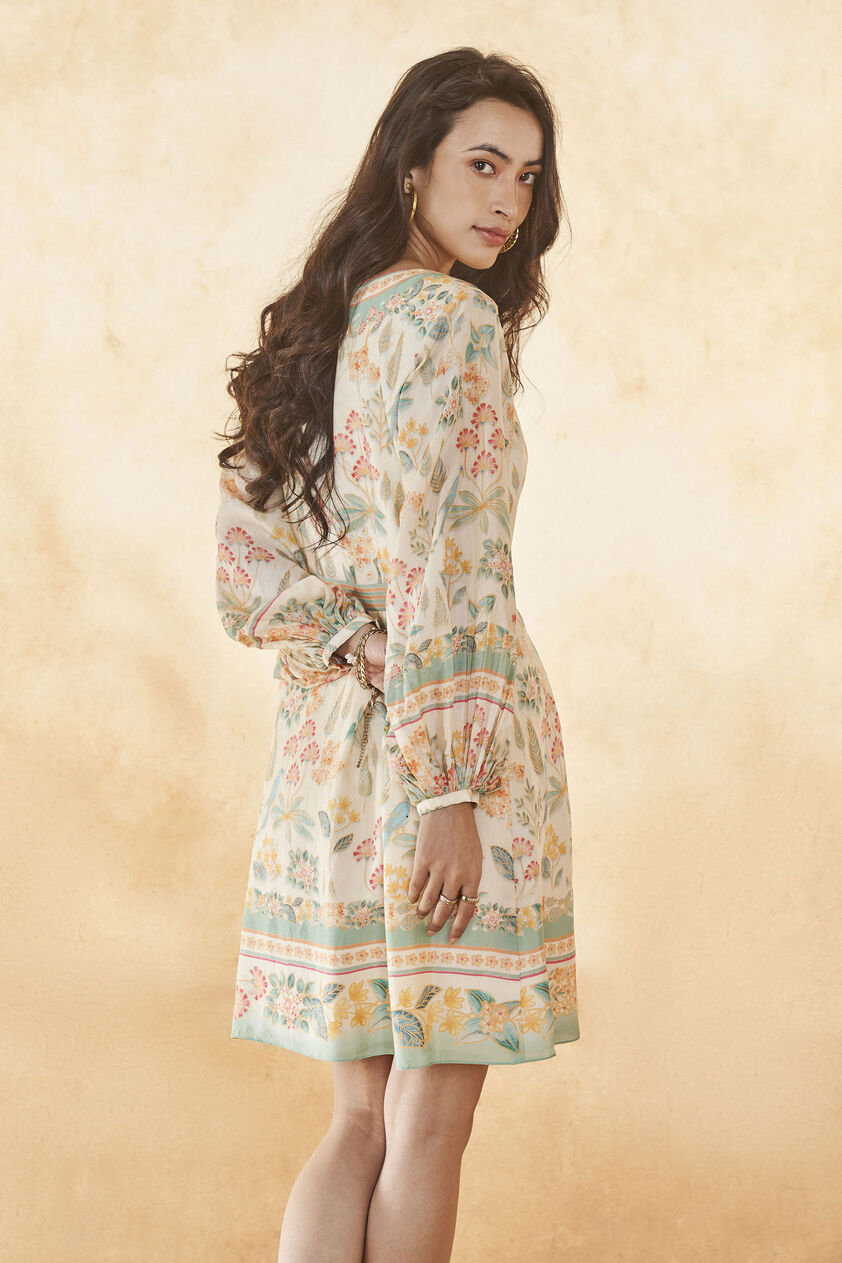 Mariska Dress - Cream, Cream, image 3