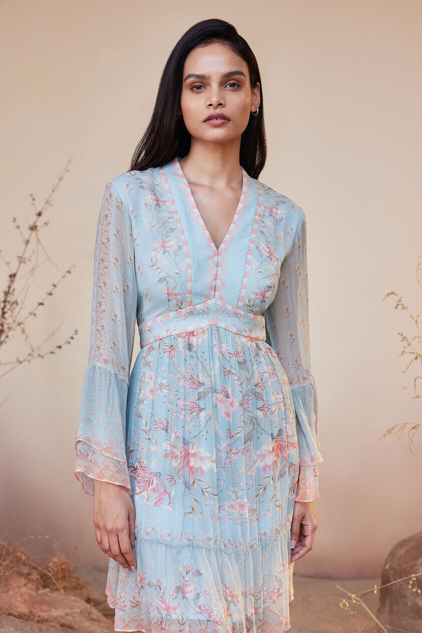 Sonora Dress - Blue, Blue, image 3