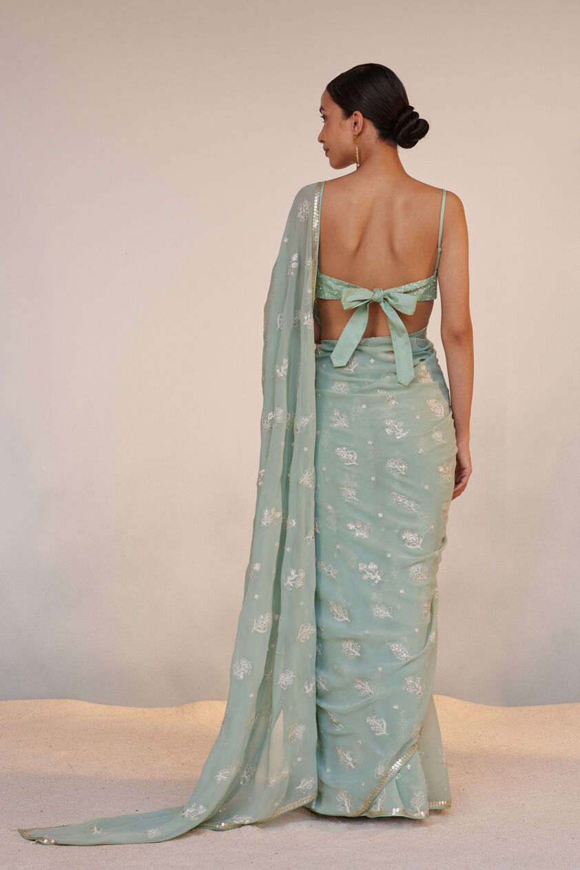 Iqra Saree, Sage, image 3