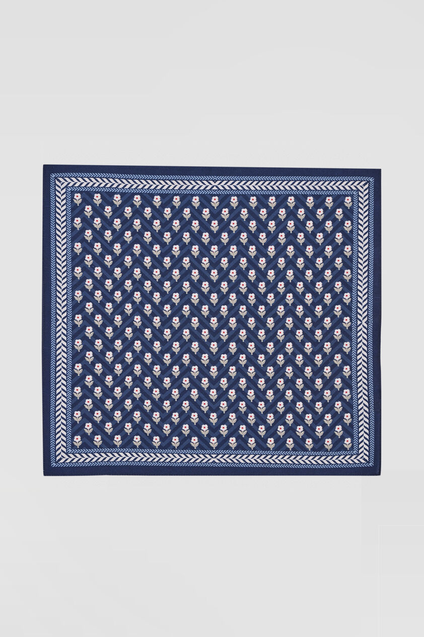 Aan Pocket Square - Navy, Navy, image 1