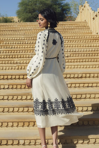 Sawsan Embroidered Mul Dress - White, White, image 2